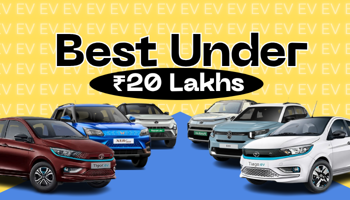 Best EV cars in India under 20 lakhs